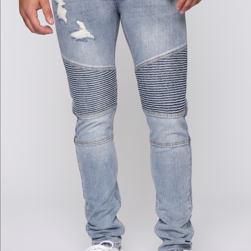 Men’s Moto Skinny Jeans